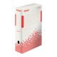Scatola archivio Speedbox - dorso 10 cm - 35x25cm - bianco e rosso - Esselte