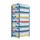 Scaffale RANG'ECO - modulo base - 5 ripiani - 100 x 70 x 200 cm - grigio - Paperflow