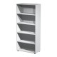Armadio modulare - a giorno - 90 x 44 x 200 cm - grigio