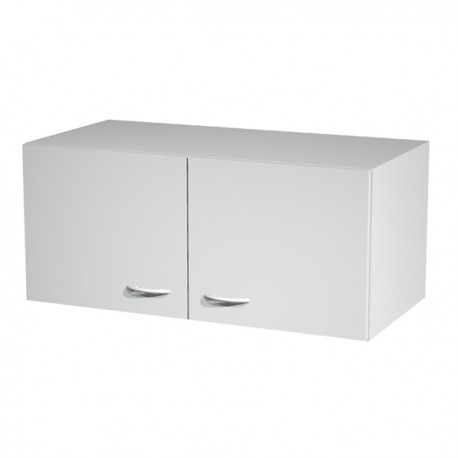 Sopralzo per armadi modulari - a 2 ante - 90 x 45,8 x 40 cm - grigio
