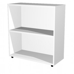 Libreria modulare bassa - a giorno - 76 x 32 x 81,5 cm - bianco