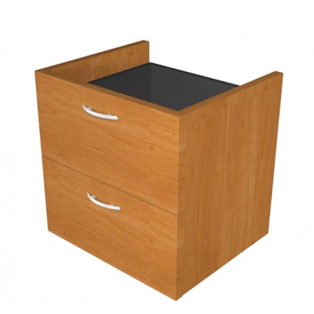 Coppia cassetti per libreria modulare - L40 cm - 36x29x35,5 cm - noce chiaro