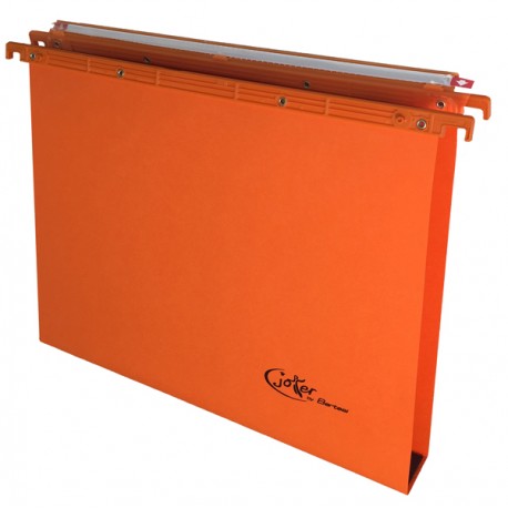 Cartella sospesa Joker - cassetto - interasse 39 cm - fondo U - 37 x 25 cm - arancio - Bertesi