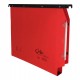 Cartella sospesa Joker - armadio - interasse 33 cm - fondo U - 33 x 28 cm - rosso - Bertesi