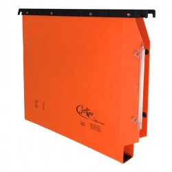 Cartella sospesa Joker - armadio - interasse 33 cm - fondo U - 33 x 28 cm - arancio - Bertesi