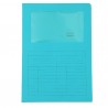 Cartellina a L con finestra Sintex - 120 gr - A4 - acquamarina - Blasetti - conf. 50 pezzi