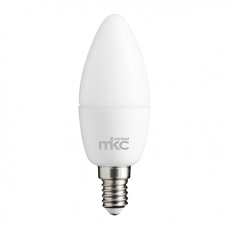 Lampada - Led - candela - 5,5W - E14 - 3000K - luce bianca calda - MKC