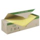 Blocco Post-it - 654-RYP24 - 76 x 76 mm - carta riciclata - giallo - 100 fogli - Post-it - conf. 24 blocchi