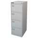 Classificatore Kubo - per cartelle sospese - 4 cassetti - 46 x 62 x 132cm - grigio - Bertesi