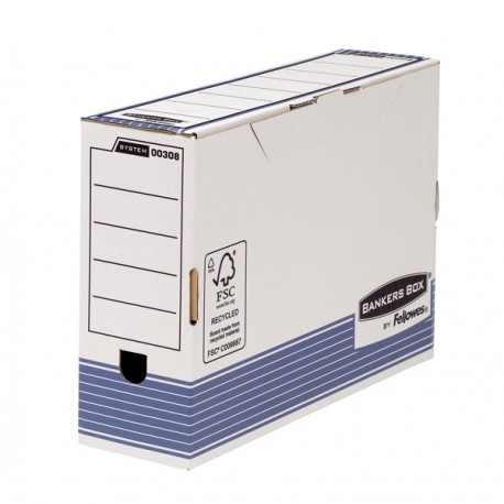 Scatola archivio Bankers Box System - formato legale - 36 x 25,5 cm - dorso 10 cm - Fellowes