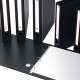 Portatabulati KM UNI - con custodia - 12"x28 cm - dorso 5 cm - nero - Rexel