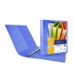 Raccoglitore personalizzabile Myto TI - 22 x 30 cm - 4 anelli a D 30 mm - dorso 4 cm - blu - Sei Rota