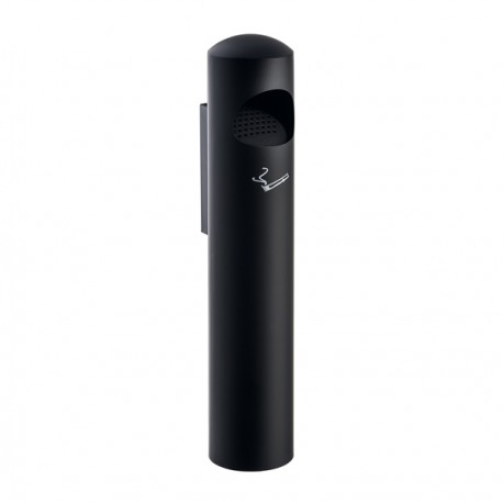 Posacenere murale Birkin - diametro 13 cm - H 65 cm - nero - Medial
