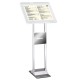Leggio da pavimento Menu Board LEDMAG - cornice A4 retroilluminata a LED - altezza 110 cm - Tecnostyl