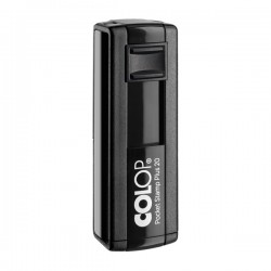 Timbro Pocket Stamp Plus 20 - 14 x 38 mm - 4 righe - autoinchiostrante - nero - Colop