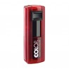 Timbro Pocket Stamp Plus 20 - 14 x 38 mm - 4 righe - autoinchiostrante - rosso rubino - Colop