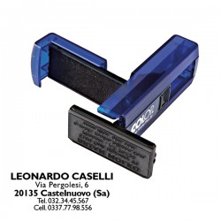 Timbro Pocket Stamp Plus 30 - 18 x 47 mm - 5 righe - autoinchiostrante - blu indaco- Colop