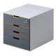 Cassettiera Varicolor Safe - 28 x 29,2 x 35,6 cm - 4 cassetti - Durable