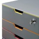 Cassettiera Varicolor Safe - 28 x 29,2 x 35,6 cm - 4 cassetti - Durable