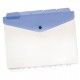 Buste a foratura universale con bottone e separatori - A4 - trasparente - Beautone - conf. 5 pezzi