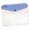 Buste a foratura universale con bottone e separatori - A4 - trasparente - Beautone - conf. 5 pezzi