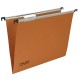 Cartella sospesa Silver - cassetto - interasse 33 cm - fondo V - 31,2 x 25 cm - arancio - Bertesi