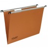 Cartella sospesa Silver - cassetto - interasse 33 cm - fondo V - 31,2 x 25 cm - arancio - Bertesi