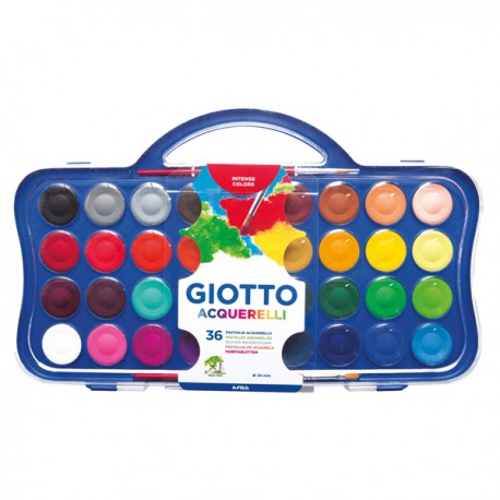 Pastiglie Acquerelli - ø 30mm - Giotto - 36 pastiglie