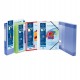 Cartella 3 lembi con elastico angolare Kreacover - A4 - dorso 1,5 cm - PP - blu trasparente - Exacompta