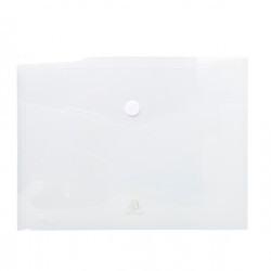Busta a tasca con chiusura in felcro - PPL - 24 x 32 cm - trasparente - Exacompta