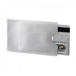 Tasca porta carte di credito RFID Secure - PPL - 5,4 x 8,7 cm - trasparente/argento - Durable