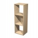 Libreria casellario Rainbow - 3 caselle - 35,9x29,2x103,9 cm - rovere