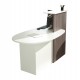 Reception concept - destra - 145 x 83 x 117 cm - bianco/frassino toscano