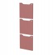Set 3 ante per casellari Maxi Rainbow - con serratura - 36,8 x 36,8 cm - viola