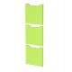 Set 3 ante per casellari Maxi Rainbow - con serratura - 36,8 x 36,8 cm - verde