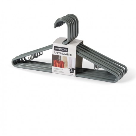 Appendino Zeta - 41,5 x 5 x 21 cm - grigio cenere - Perfetto - conf. 8 pezzi