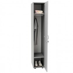 Armadio guardaroba - 1 anta - 33 x 52 x 185 cm - grigio