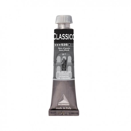 Colore a olio - extrafine - 20 ml - nero d'avorio - Maimeri