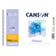 Album spiralato lato corto Montval - A4 - 300 gr - 12 fogli microperforati - Canson