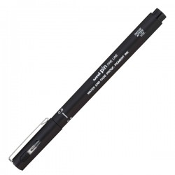 Astuccio Pin fineliner - nero - Uni Mitsubishi - conf. 5 pezzi
