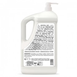 Sapone liquido Industrial Soap - con microgranuli scrub - dispenser 5 L - limone - Sanitec