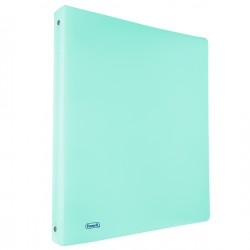 Raccoglitore Pastel - 22 x 30 cm - 4 anelli tondi 15 mm - PP - celeste - Favorit