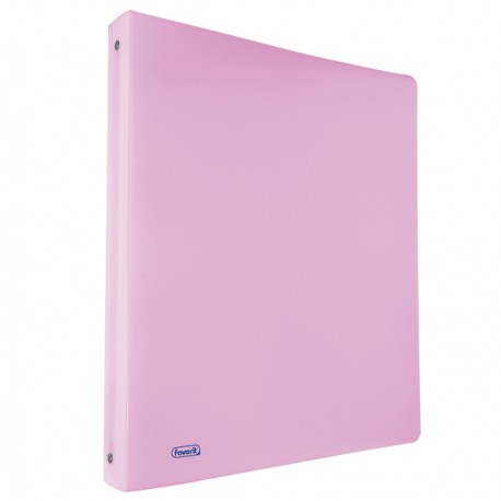 Raccoglitore Pastel - 22 x 30 cm - 4 anelli tondi 15 mm - PP - glicine - Favorit