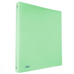 Raccoglitore Pastel - 22 x 30 cm - 4 anelli tondi 15 mm - PP - smeraldo - Favorit