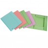 Cartella 3 lembi con elastico Pastel - 24 x 33cm - dorso 1 cm - PP - colori assortiti - Favorit
