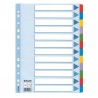 Intercalare Mylar -12 tasti colorati - A4 - Esselte