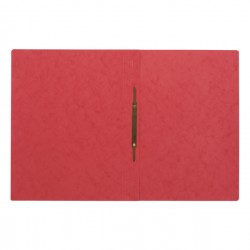 Cartellina semplice con pressino- 265 gr - A4 - cartone pressato - rosso - Pagna