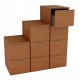 Classificatore - 2 cassetti - 49 x 55 x 73,2 cm - noce chiaro