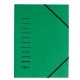 Cartella con elastico angolare - A4 - dorso variabile - cartoncino - verde - Pagna