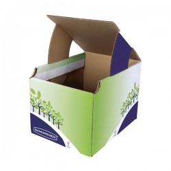 Cestino riciclo - 24,8 x 23,5 x 31,4 cm - verde/blu - Fellowes